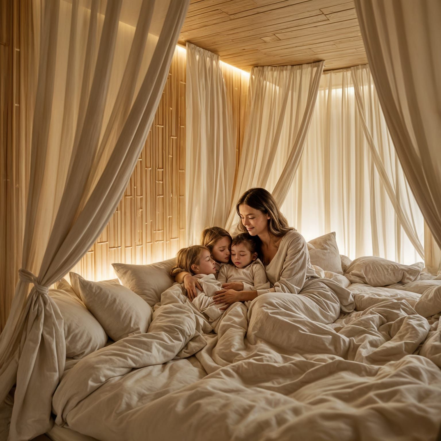 Eco-Luxury Spa Sleep Pod Room with Minimalist Design