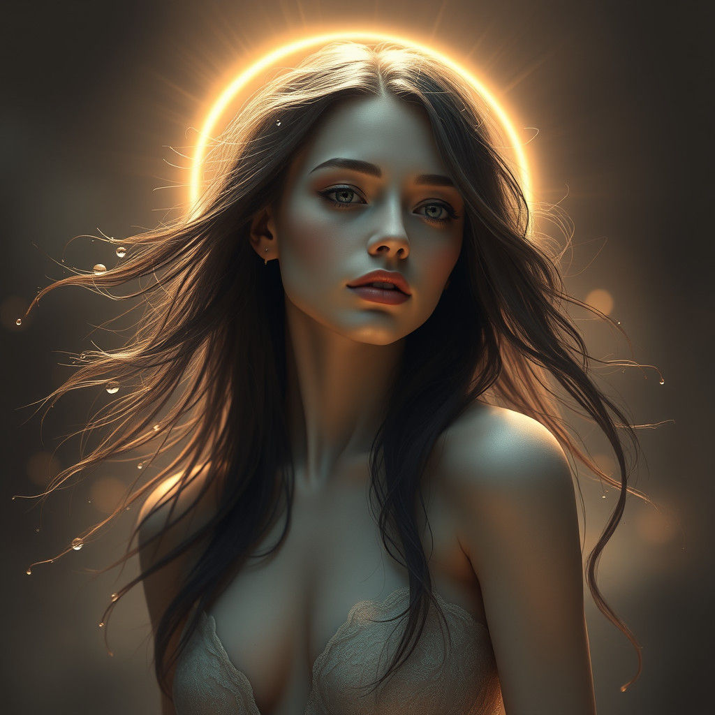 Ethereal Woman in a Mystical Realm