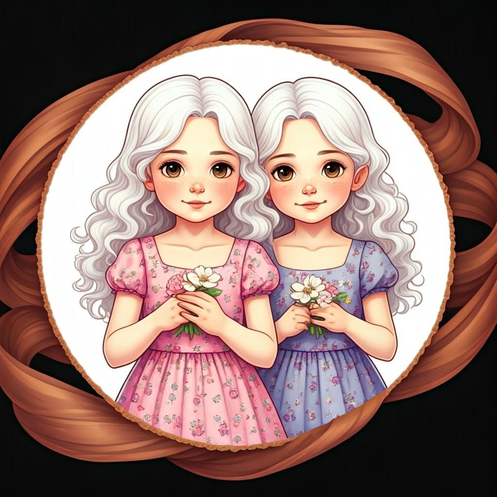 Bright and realistic: semi-realistic cartoon with black bord...