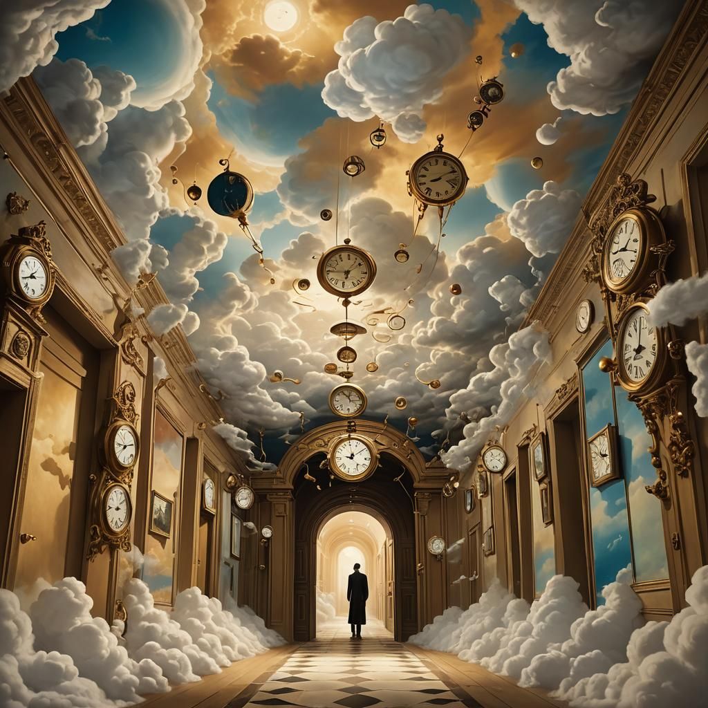 Surreal Dreamscape in Infinite Corridor