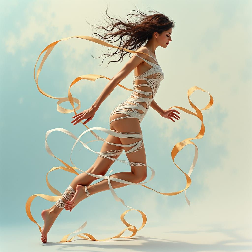 Surreal Paper Sculpture in Pastel Hues