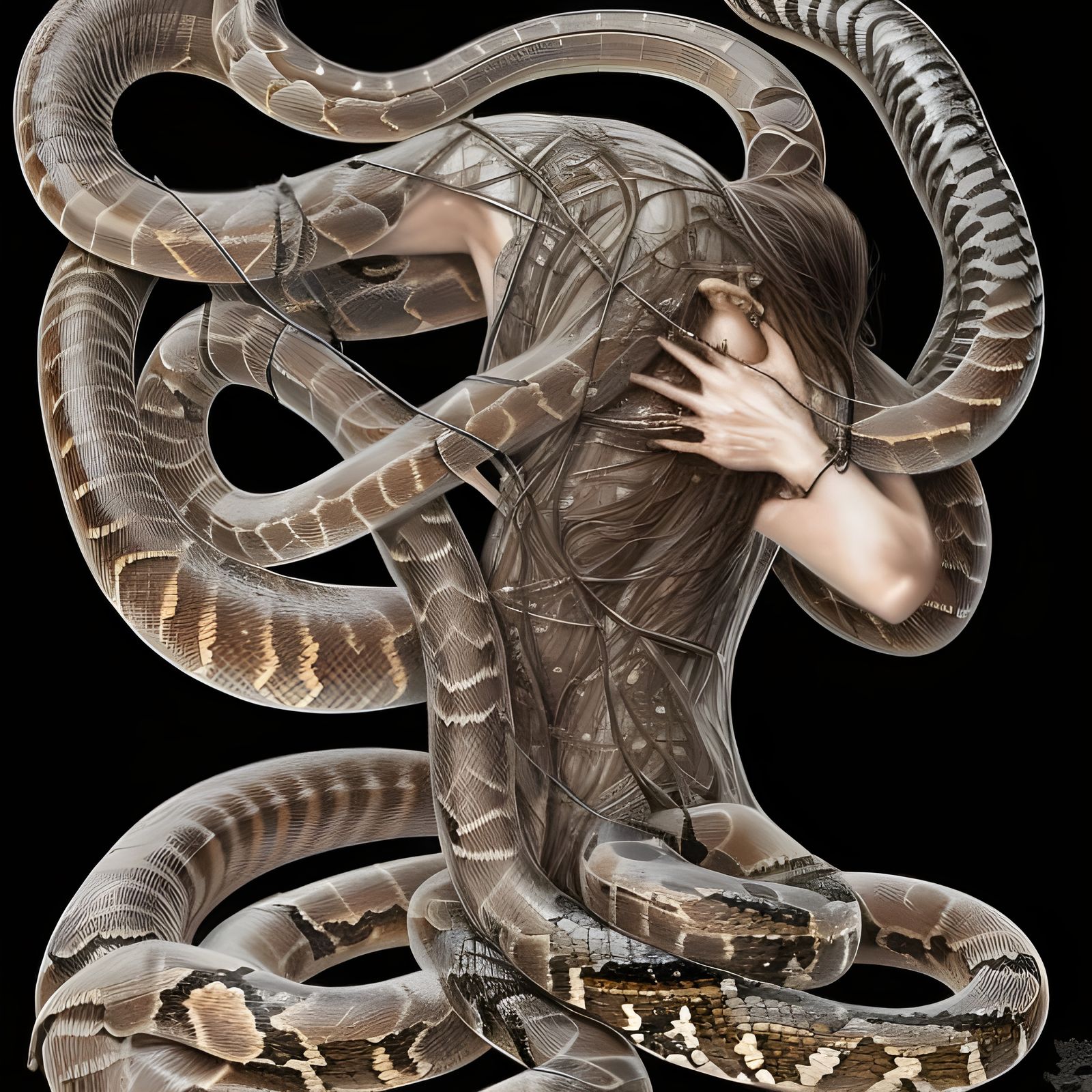 Glass Organs and Mirrored Snakes: Detailed Photograph