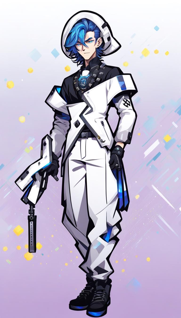 Handsome Young Man Character Portrait