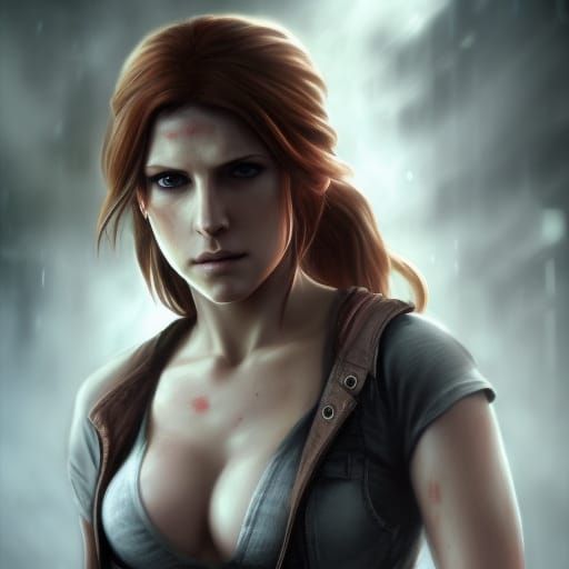 Anna Kendrick as Claire Redfield: Comic Book Art