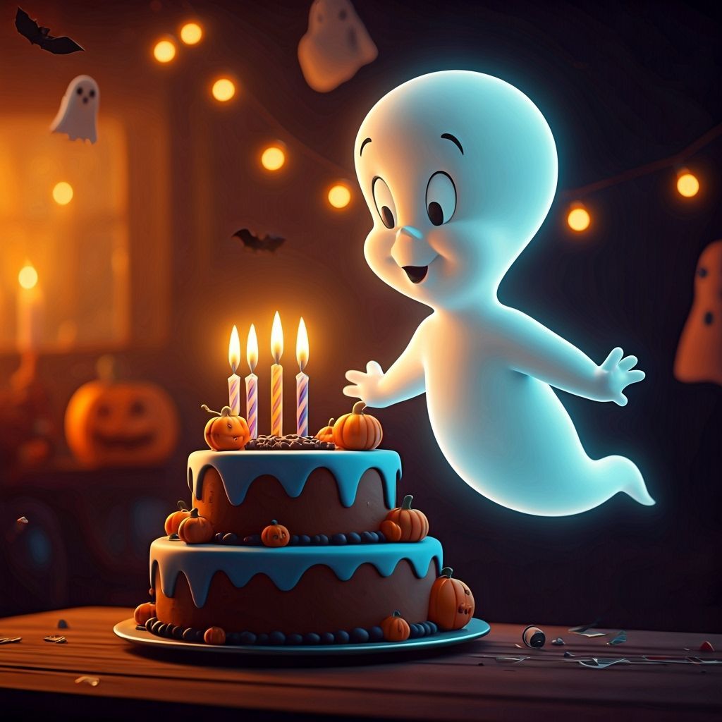 Casper the Friendly Ghost's Halloween Birthday Celebration