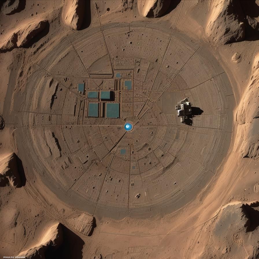 Astronauts Discover Ancient Martian City Map