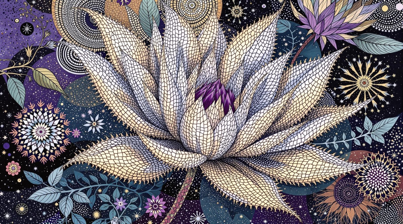 Floral Fractal Beauty in Gondwana Style