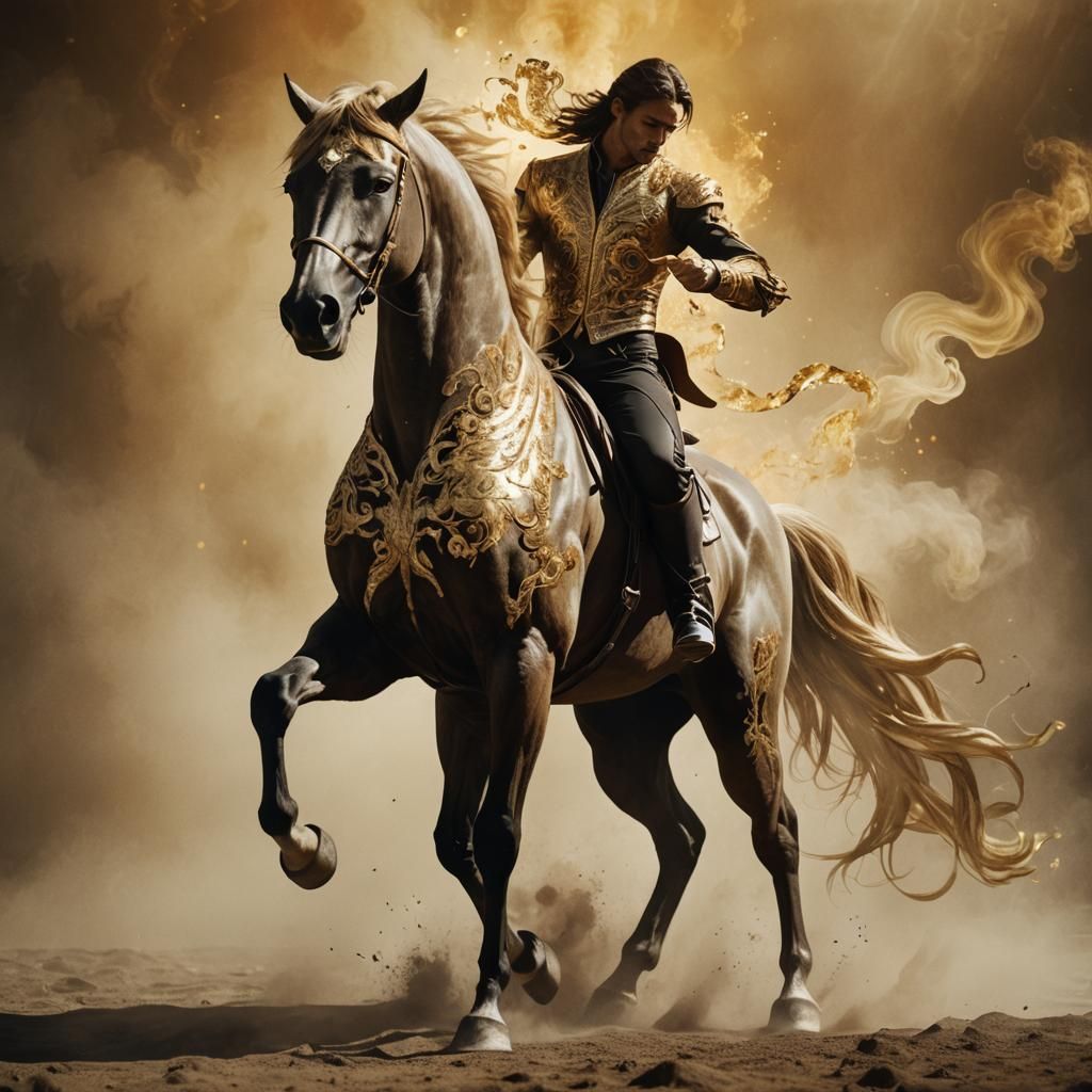 Majestic Centaur Concept Art in Golden Hour
