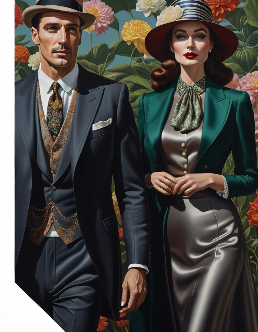 Beautiful 1920s couple