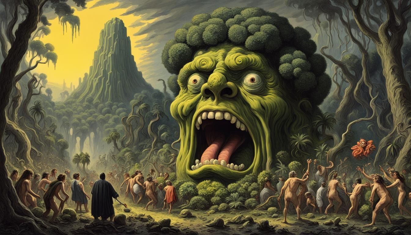 Broccoli Monster in the Jungle