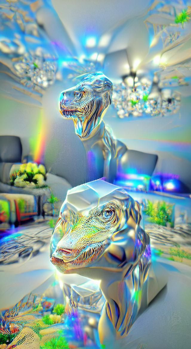 Exotic Creature in Hyperreal Holographic 3D