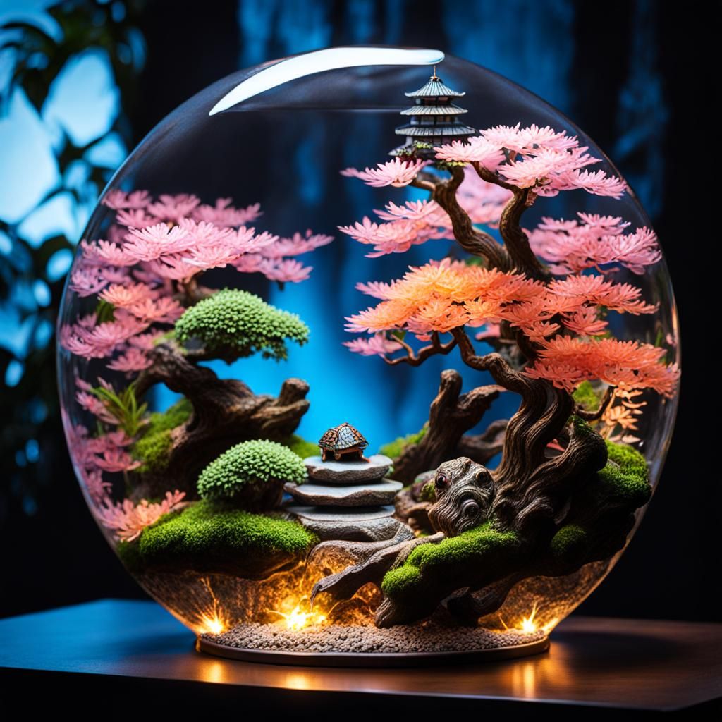 turtle terrarium bonsai garden