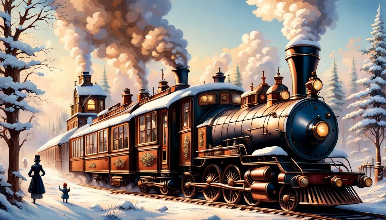 Steampunk Winter Wonderland: Victorian Machinery and Fantasy