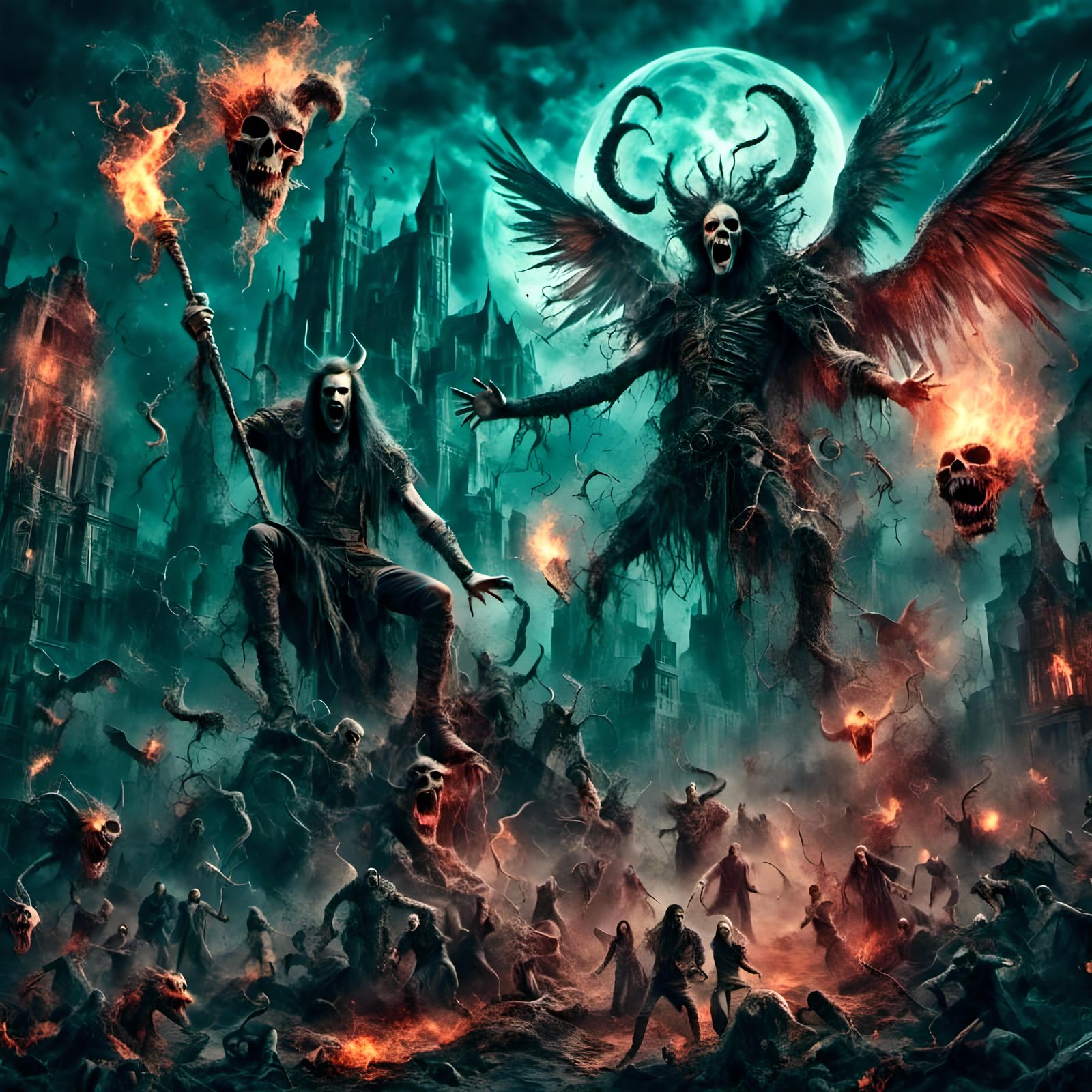 Titans Threaten Town During Eclipse