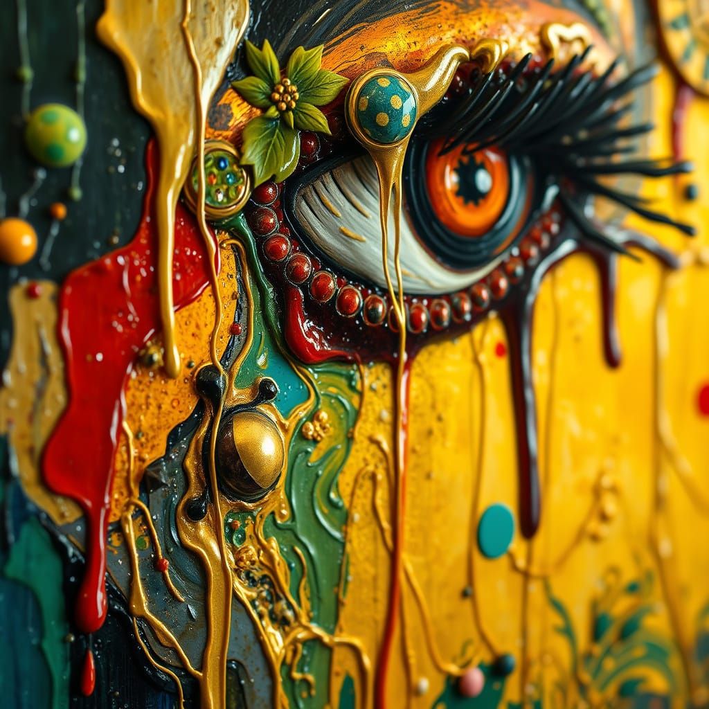 Surreal Painting Changes in Renaissance and Pollock Styles