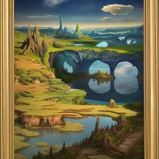 Fantastical Landscape Generated by AI