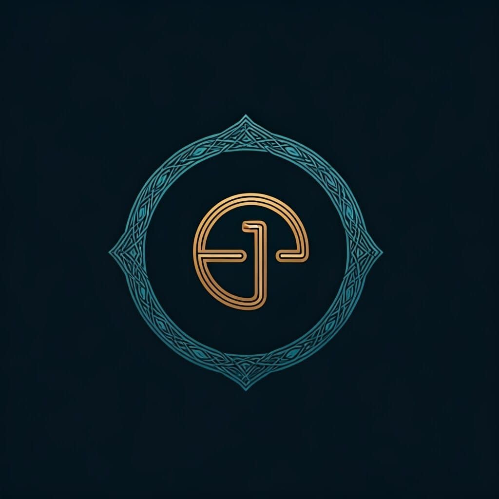 Elegant Islamic Logo Design: Abstract Geometric Art
