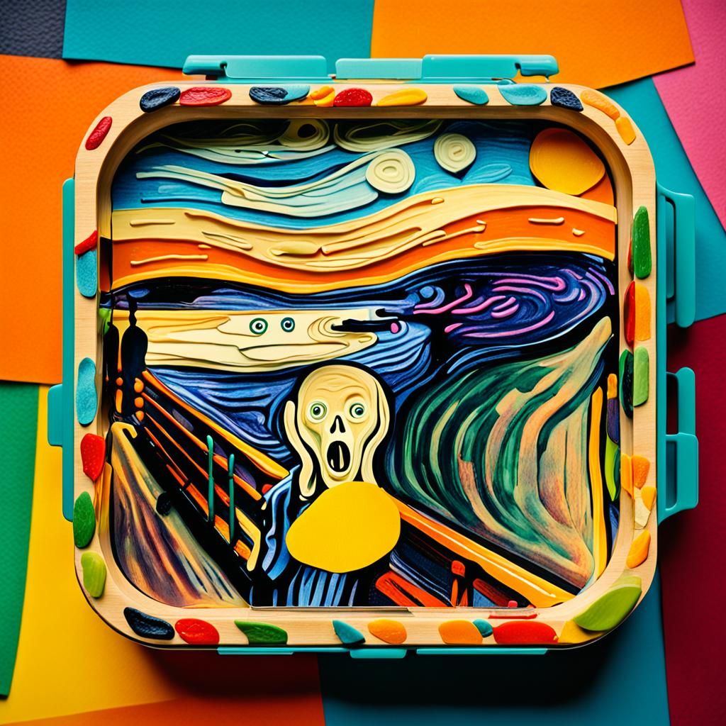Edvard Munch's 'The Scream' Bento Box in Pop Art