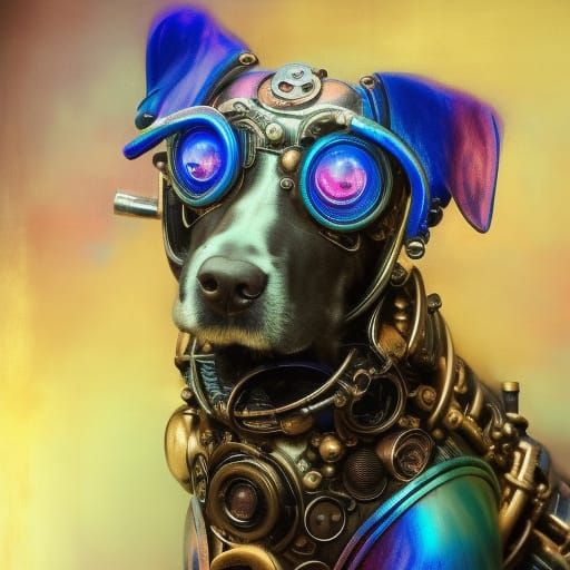 Steampunk dog