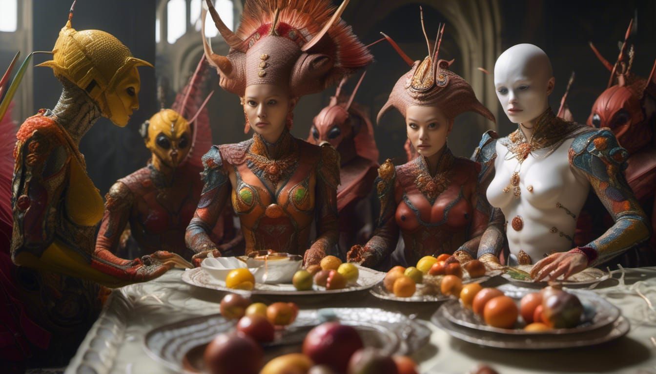 Surreal Alien Portraits in Bizarre Landscape