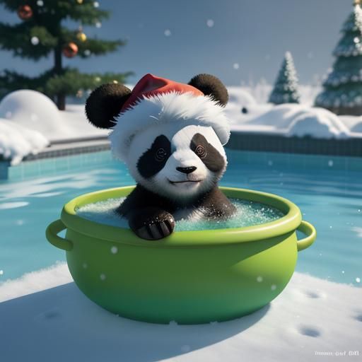 Christmas Panda