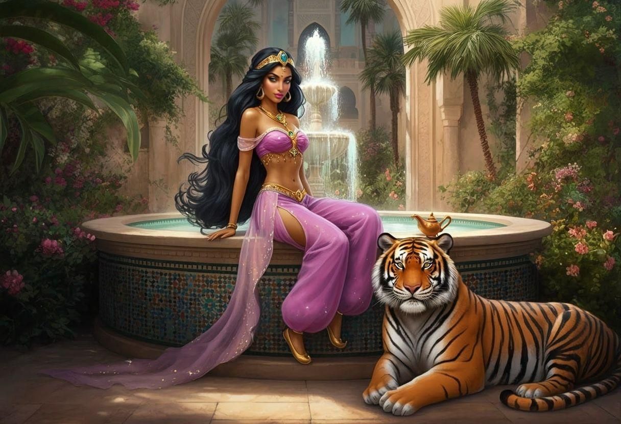 Princess Jasmine + Rajah