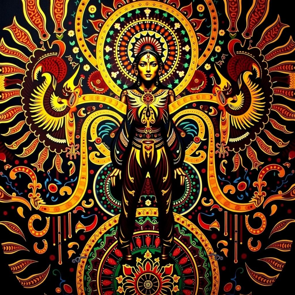 Masterpiece Painting of Beauty and Truth