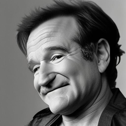 A Heartwarming Digital Portrait of a Comic Genius