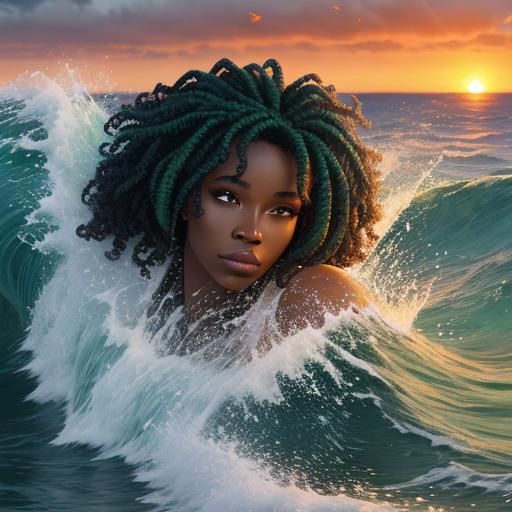 African American Nymph Emerges at Sunrise