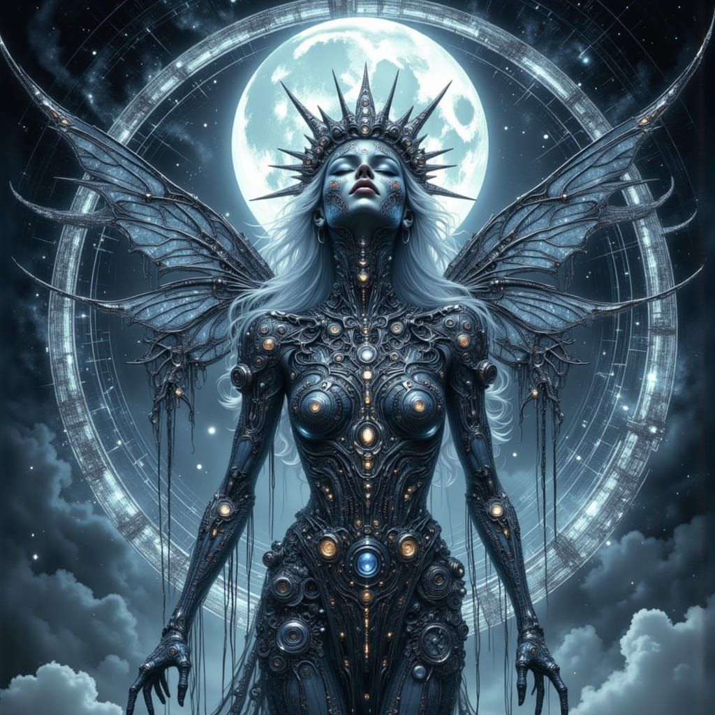 Celestial Automaton Reflecting Fractal Landscape