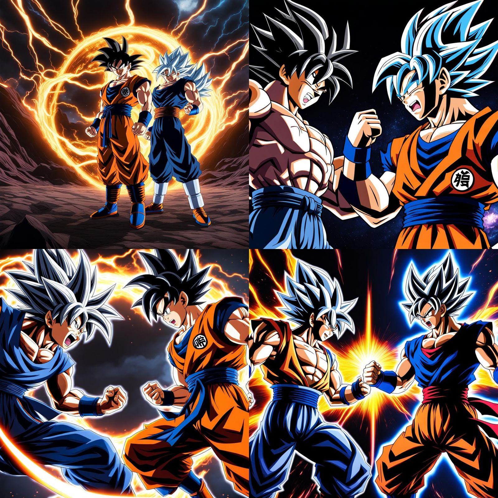 Goku Ultra Instinct vs Goku Black: Epic Battle