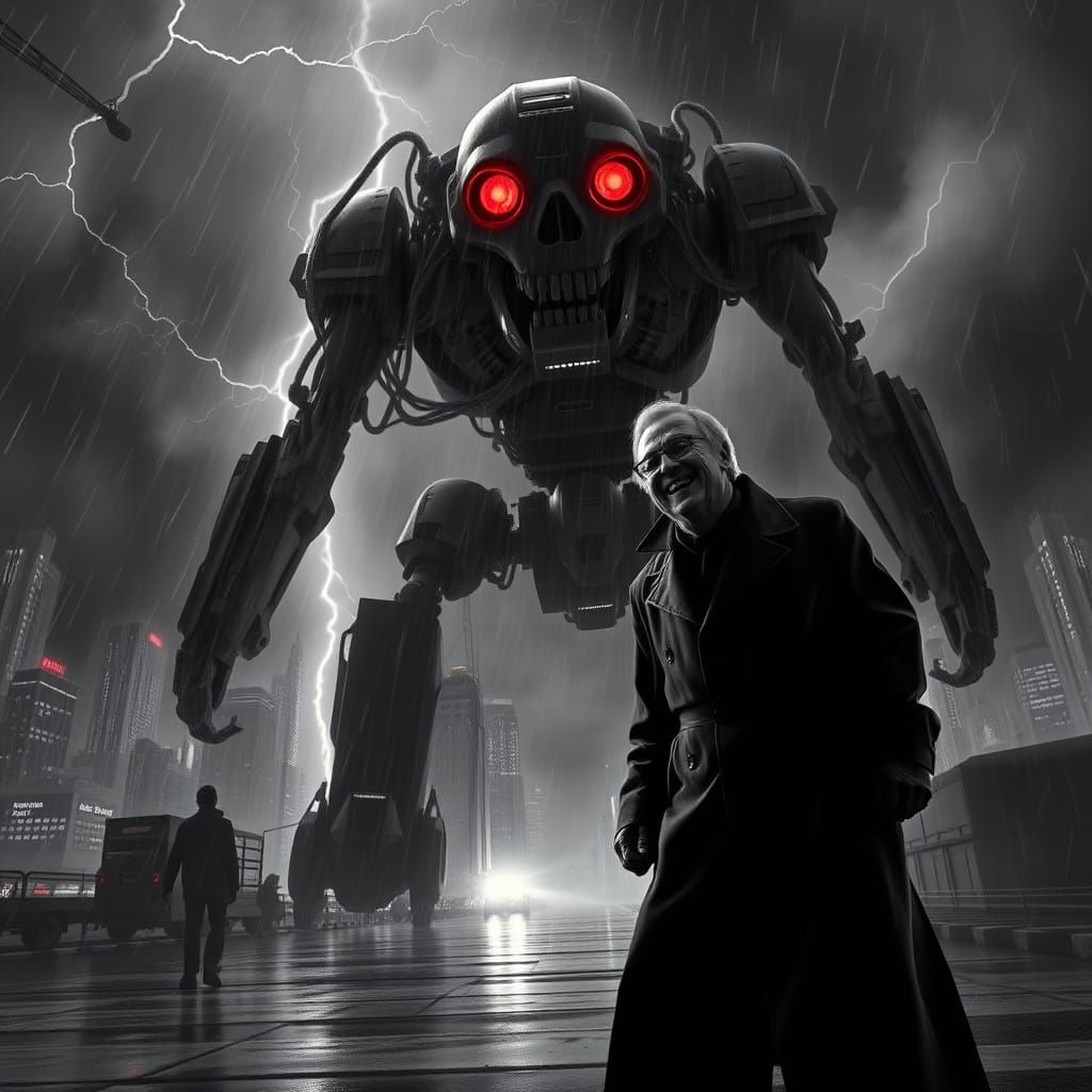 Mad Scientist Depicts Killer Robot's Ominous Debut