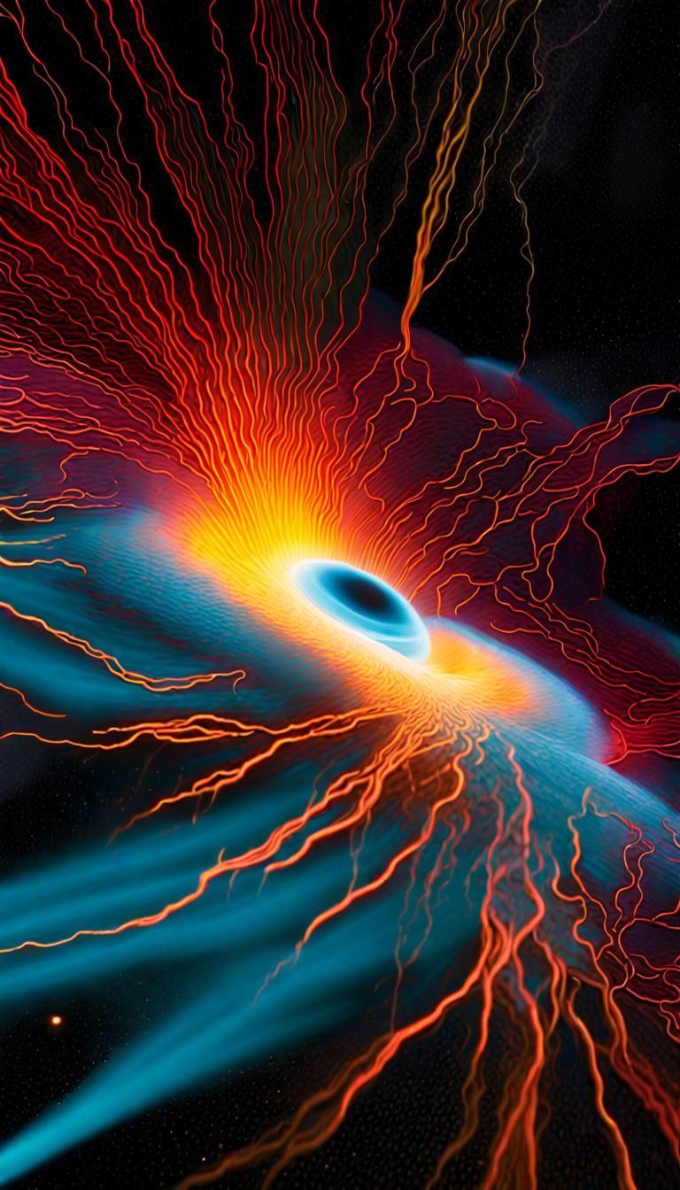 Black Hole Star Disruption in Neon Colors