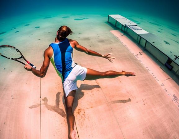 Underwater Tennis Court