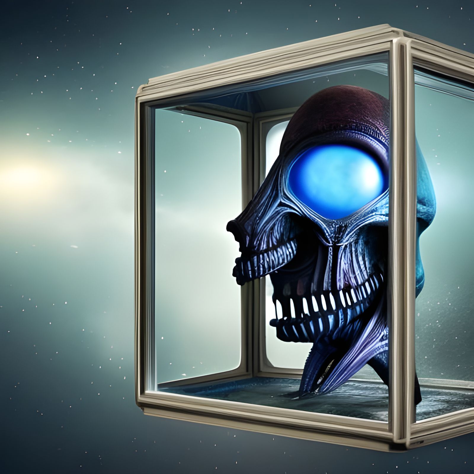 Alien Encased: Epic Cinematic Digital Art