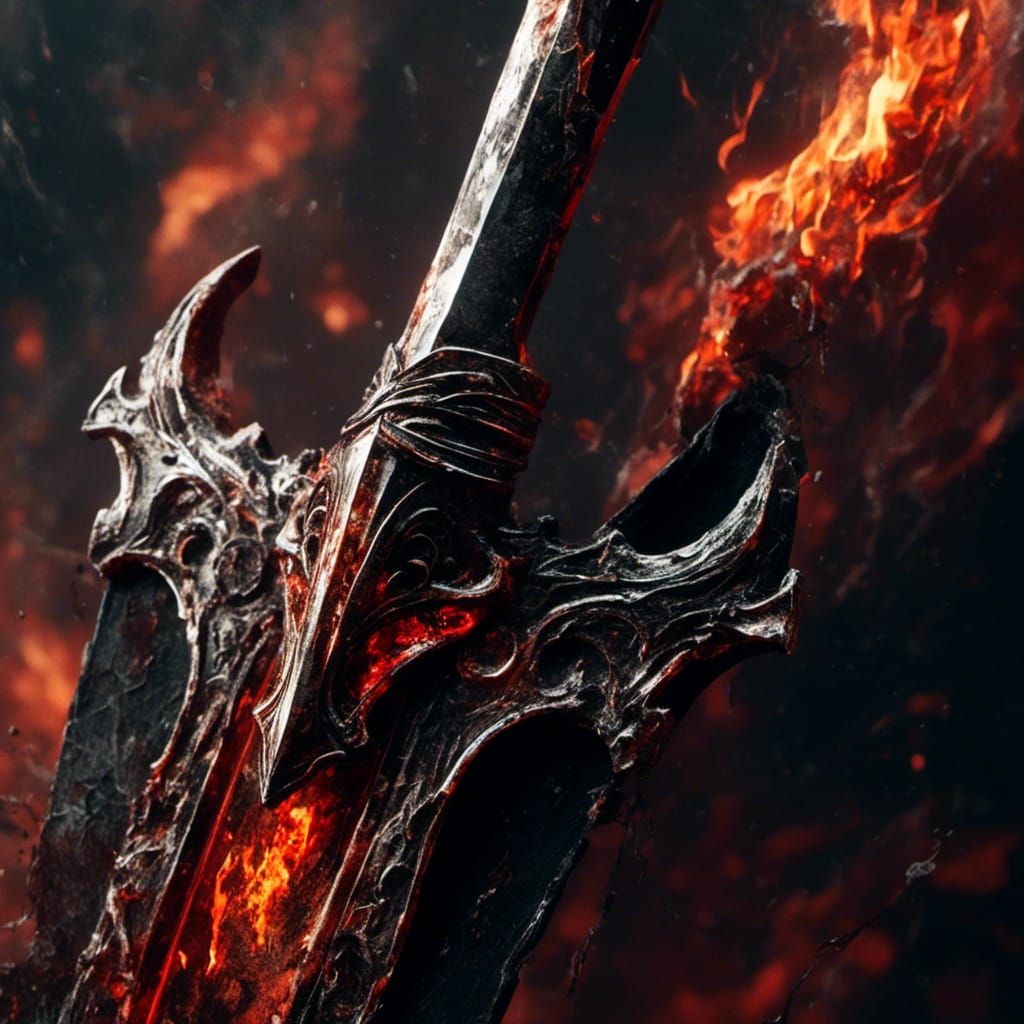 Infernal Sword: Dark Fantasy Hyperrealism in 3D