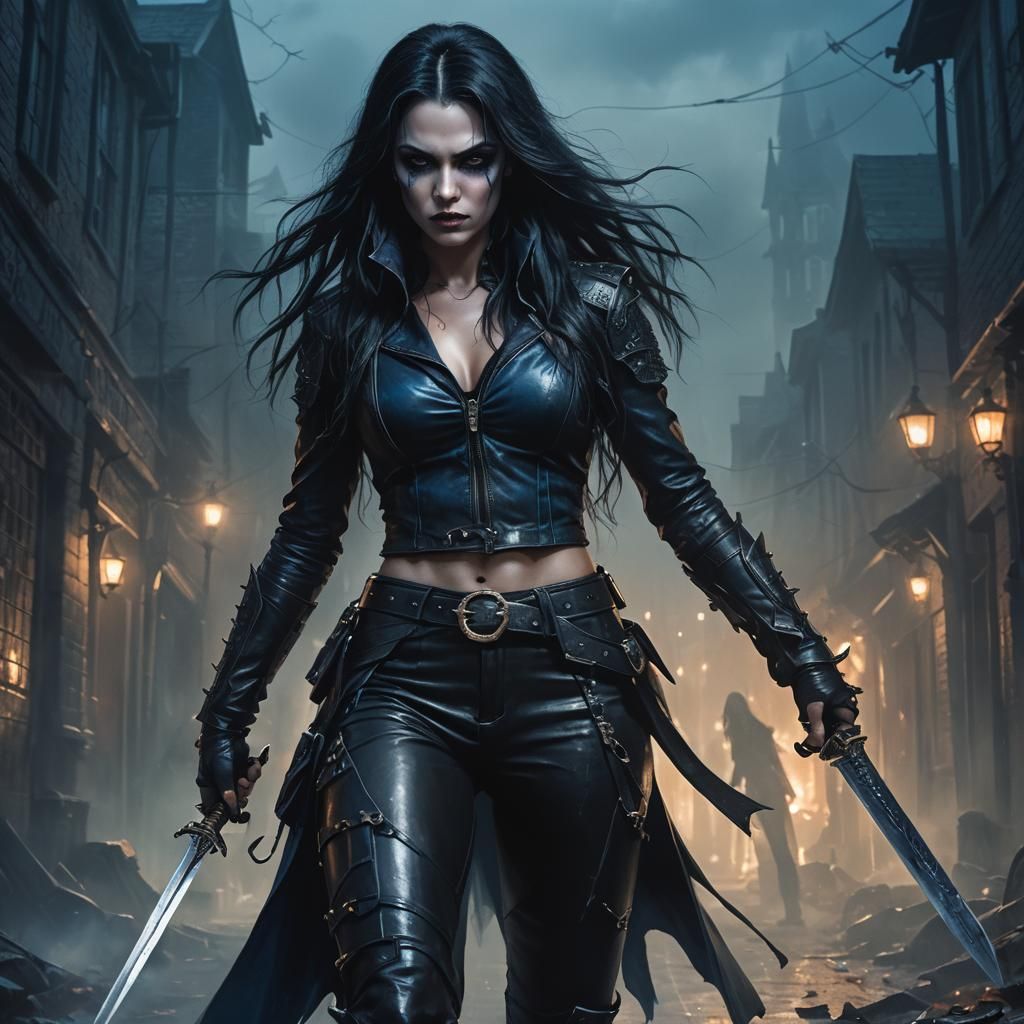 Vampire Warrior in Dark Fantasy Concept Art