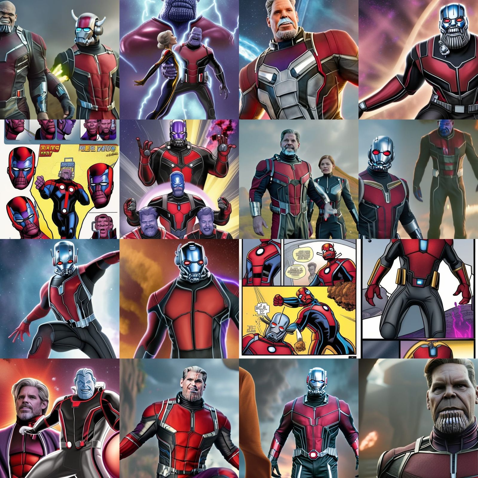 Ant-Man Enters Thanos: Humorous Superhero Action