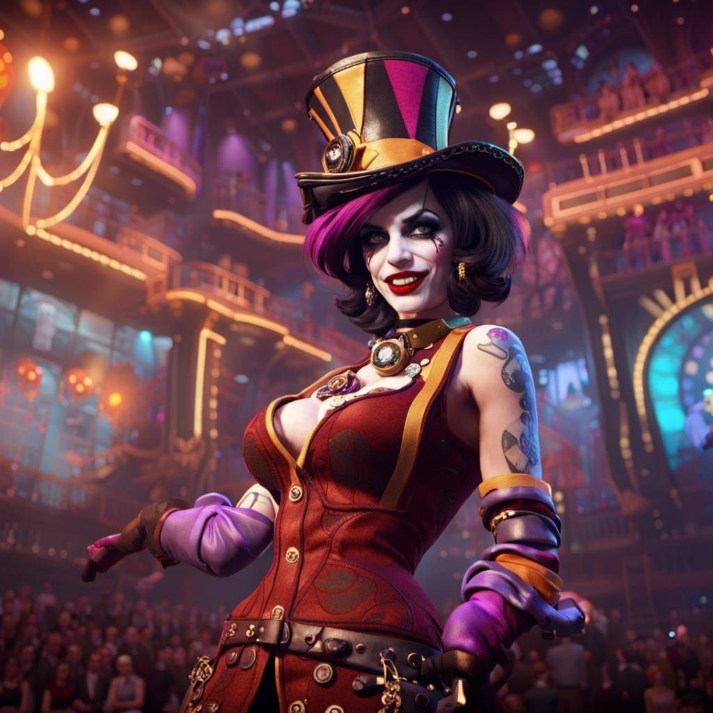 Mad Moxxi on Stage: Fantasy Concept Art