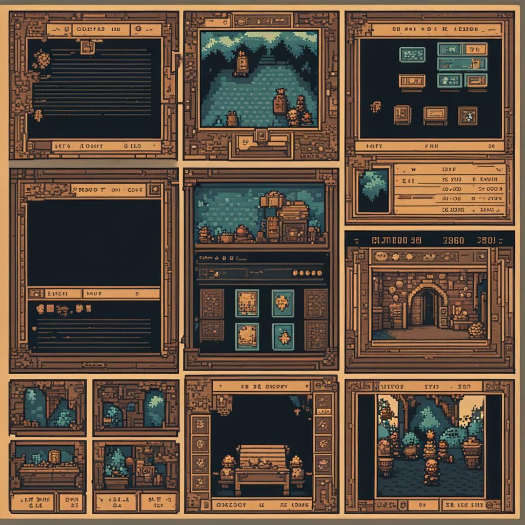 Duotone Pixel Art Retro Fantasy Card Game