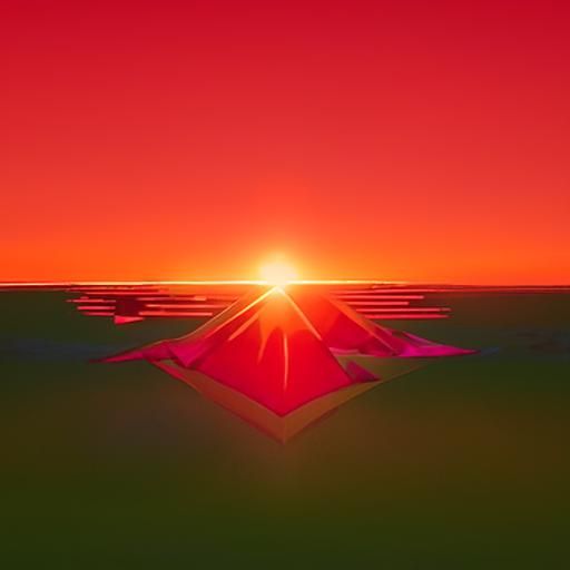 Synthwave Sunrise with Neon Colors