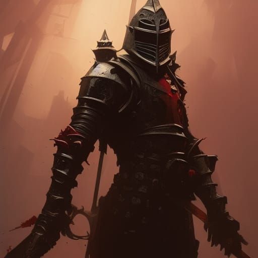 Detailed Zombie Knight Concept Art in 8K