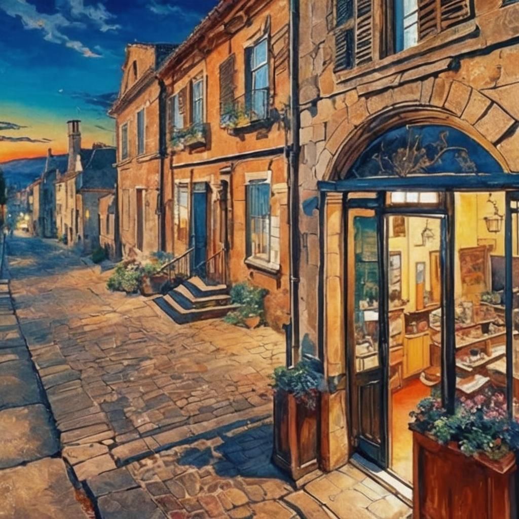 AI Generated Street Scene