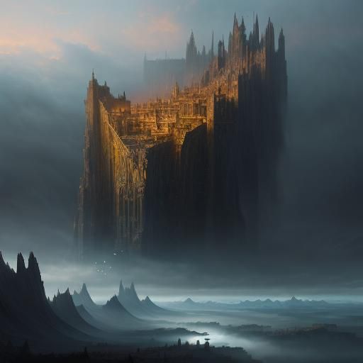 Epic Wide Landscape: Digital Matte Painting