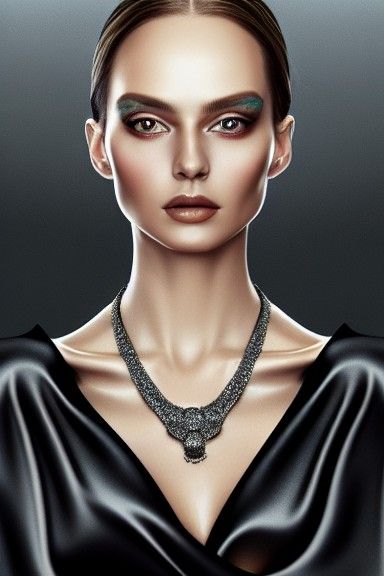 Opalescent Portrait of an Australian Woman, Photorealistic