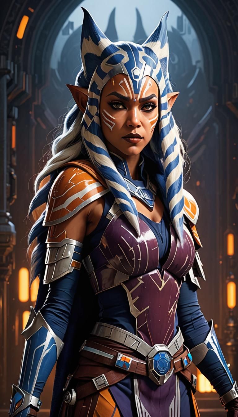 Vampire Ahsoka Dark Fantasy Concept Art