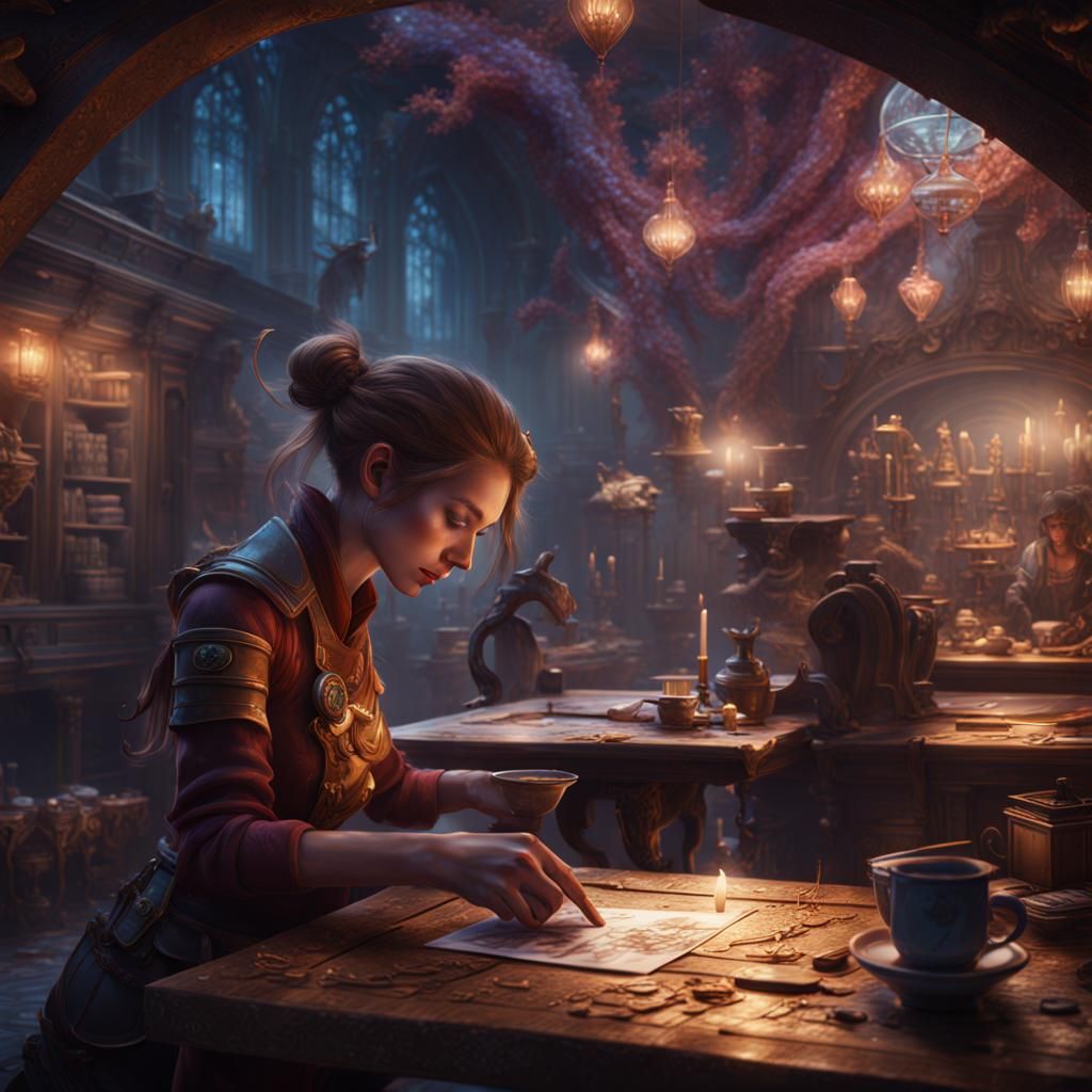 Thank-You Card on Nightcafe: Detailed Matte Painting