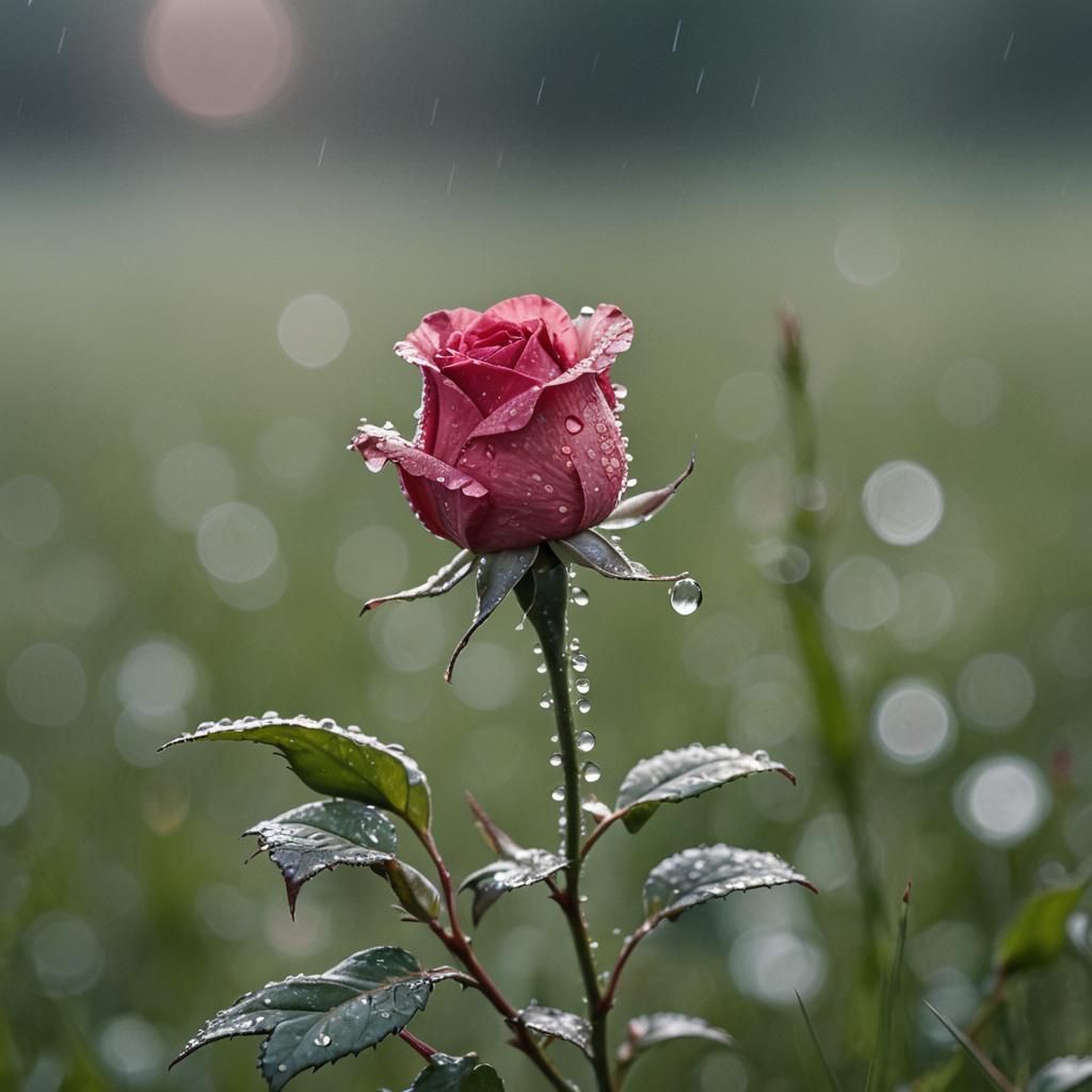 a lonely rose