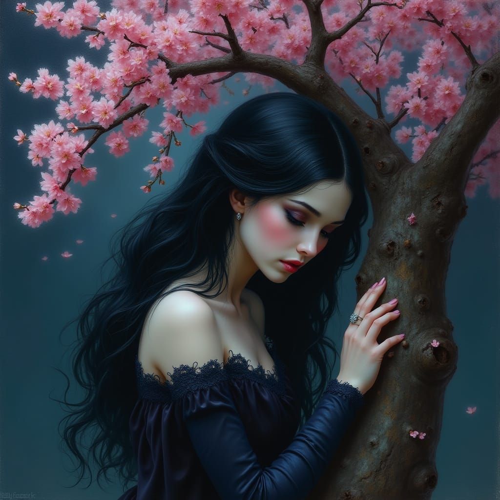 Wistful Disney Princess Bids Farewell to Cherry Blossoms in ...