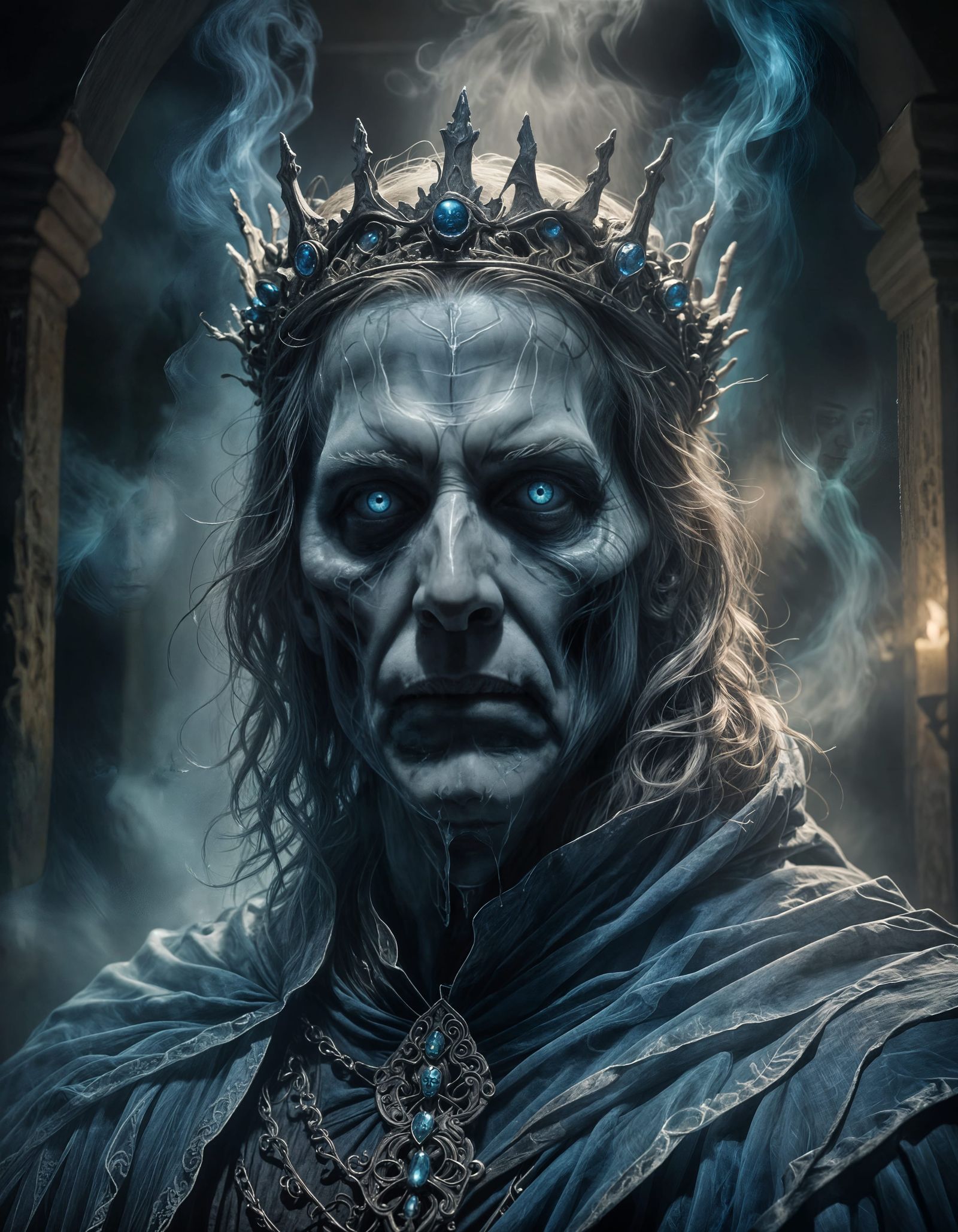 Ethereal Portrait of the King of the Dead